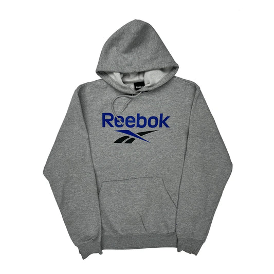 Reebok Hoodie - Large Grey Cotton Blend