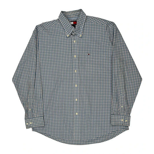 Tommy Hilfiger Checked Shirt - Large Red Cotton