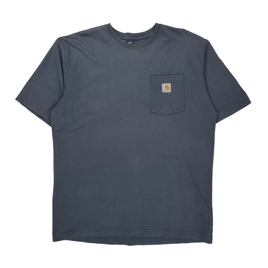 Carhartt T-Shirt - Large Grey Cotton