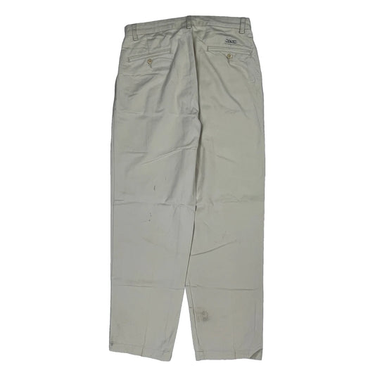 Polo By Ralph Lauren Trousers - 32W 29L Cream Cotton
