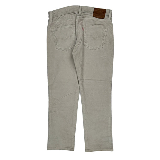 Levis Cord Trousers - 32″ Waist Beige Cotton