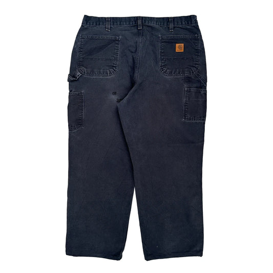 Carhartt Carpenter Trousers - 37W 28L Black Cotton