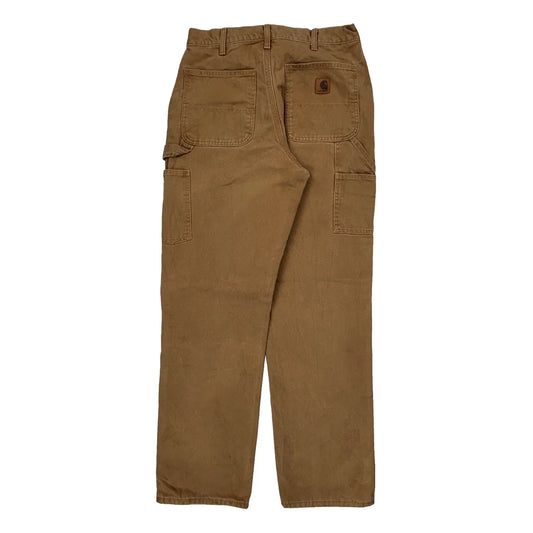 Carhartt B11 Brn Carpenter Trousers - 30W 33L Brown Cotton