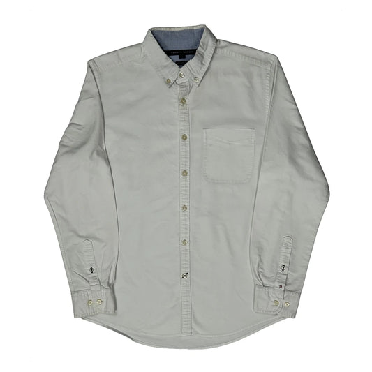 Vintage Tommy Hilfiger Shirt - Large White Cotton