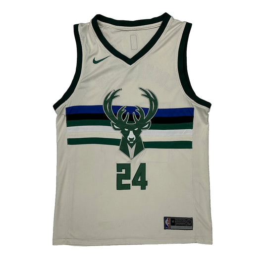 Milwaukee Bucks Nike Nba Jersey - Medium White Polyester