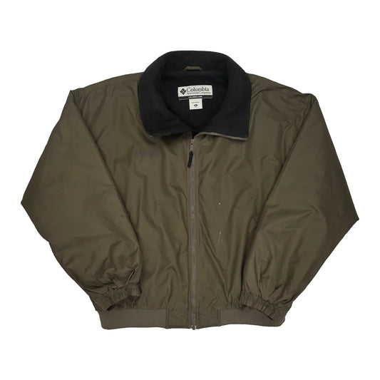 Columbia Bomber Jacket - XL Green Polyester