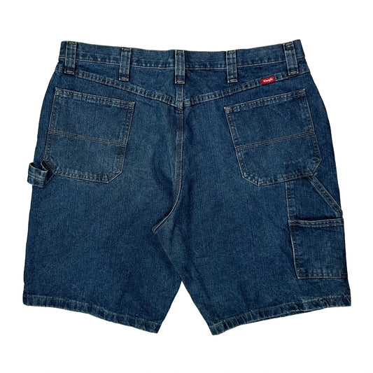 Wrangler Carpenter Shorts - 38W 10L Blue Cotton