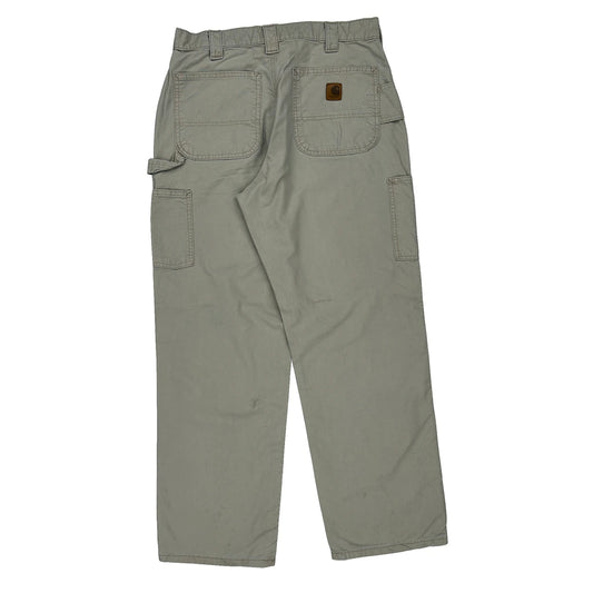 Carhartt Carpenter Trousers - 31W 30L Beige Cotton