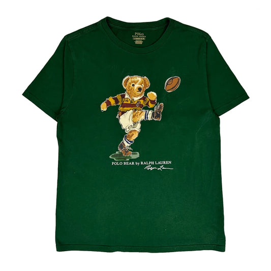 Vintage Age 18-20 Polo By Ralph Lauren Graphic T-Shirt - XL Green Cotton