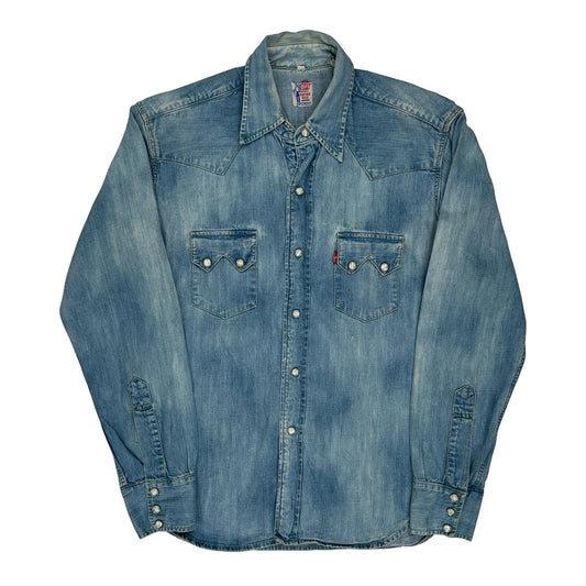 1950S Levis Denim Shirt - Small Blue Denim