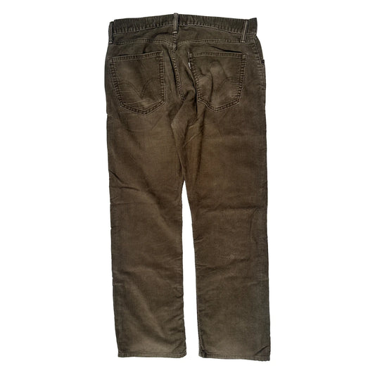 Vintage Levis 505 Cord Trousers - 34W 31L Brown Corduroy