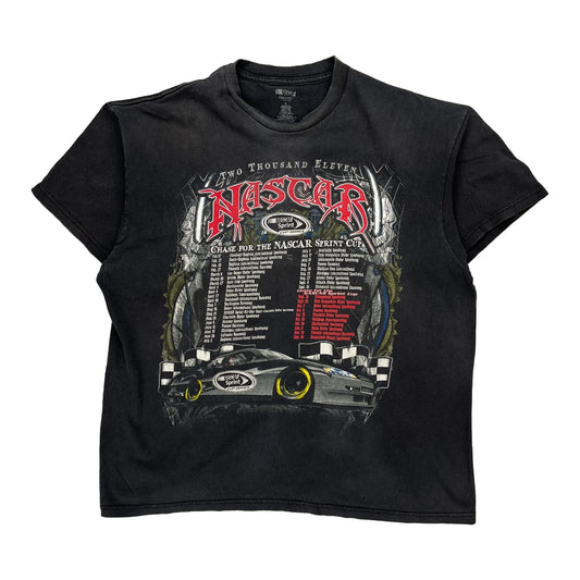 Nascar T-Shirt - Large Black Cotton