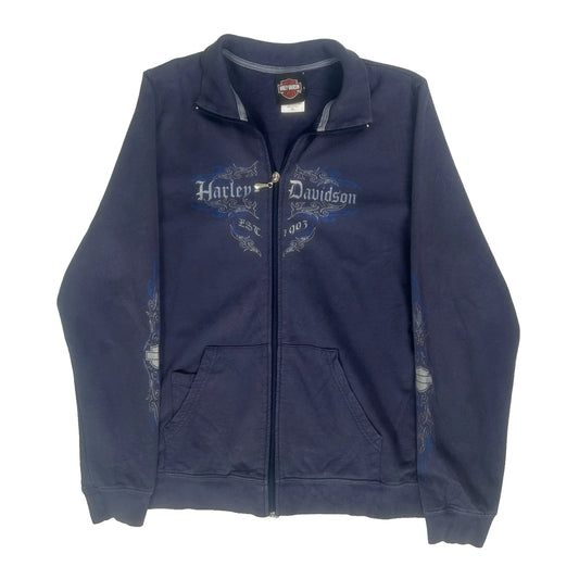 Chandler, Az Harley Davidson Graphic Jacket - XL Blue Cotton