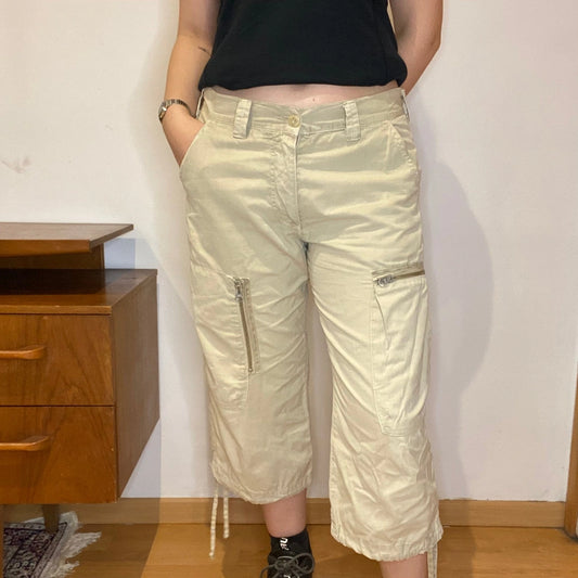 Vintage beige Take Two Cargo Shorts - womens 32" waist