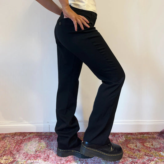 Vintage black Moschino Trousers - womens 30" waist
