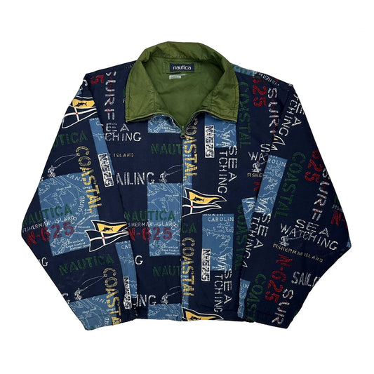 Nautica Jacket - Medium Blue Nylon