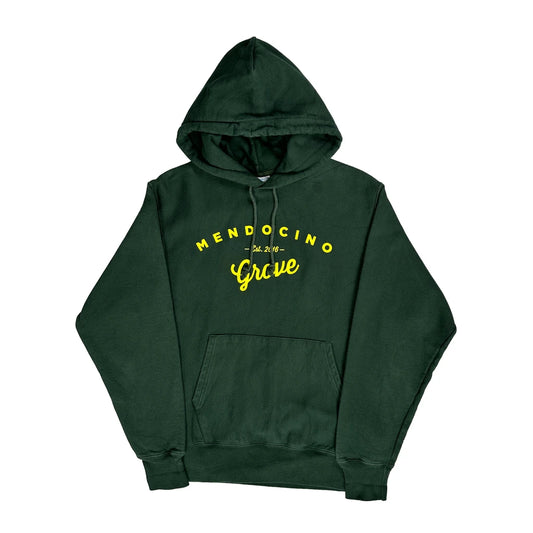 Vintage Reverse Weave Champion Graphic Hoodie - Medium Green Cotton
