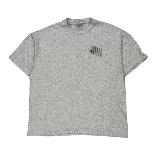 Champion Reverse Weave Champion Graphic T-Shirt - XL Grey Cotton