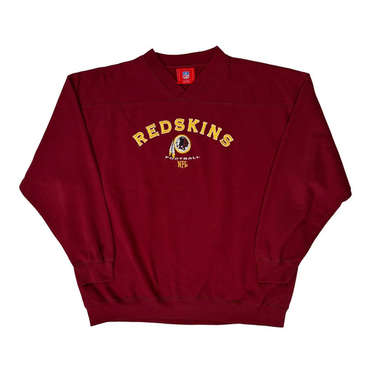 Vintage Redskins Nfl Graphic Sweatshirt - 2XL Burgundy Cotton Blend
