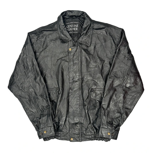 Unbranded Leather Jacket - Large Black Leather