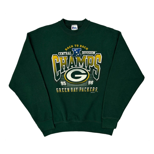 Made In USA Green Bay Packers Pro Player Nfl Sweatshirt - XL Green Cotton Blend