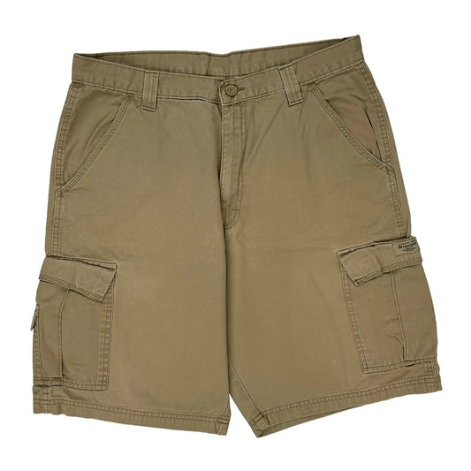 Wrangler Cargo Shorts - 34W 11L Khaki Cotton