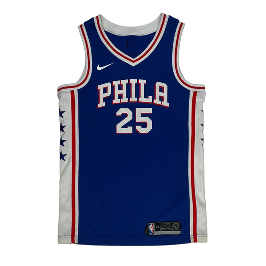 Philadelphia 76Ers Nike Nba Jersey - Small Blue Polyester