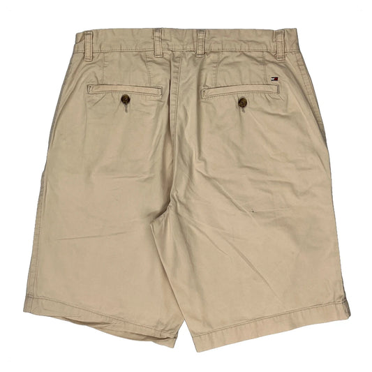 Tommy Hilfiger Chino Shorts - 32W 10L Beige Cotton