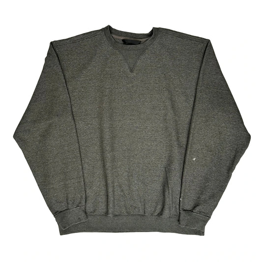 Carhartt Sweatshirt - Large Grey Cotton Blend