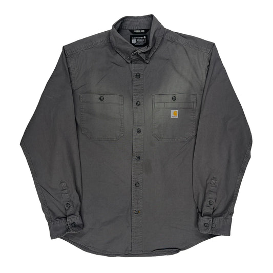 Carhartt Work Shirt - Large Grey Cotton