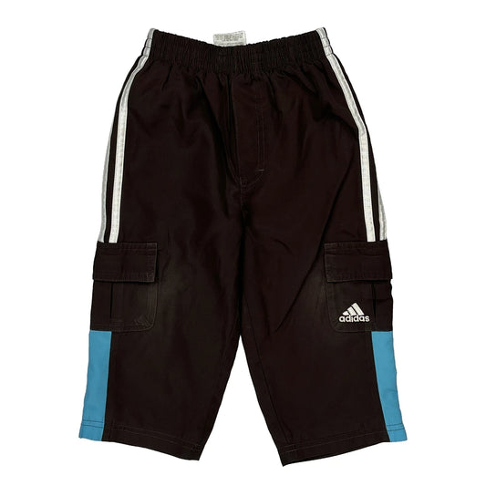 Age 24 Months Adidas Cargo Shorts - 2XS Black Polyester