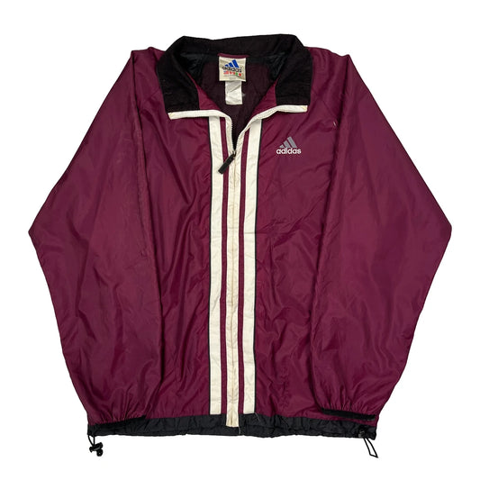 Adidas Windbreaker - Medium Burgundy Polyester