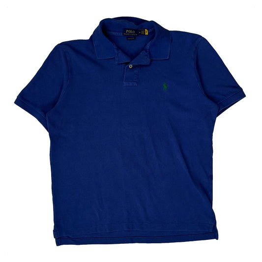Polo By Ralph Lauren Polo Shirt - Medium Blue Cotton