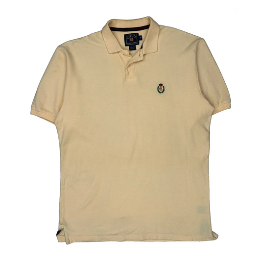 Chaps Ralph Lauren Polo Shirt - Medium Cream Cotton