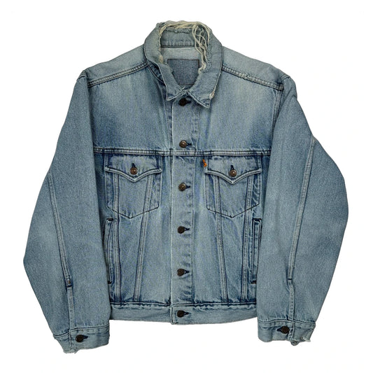 Orange Tab Levis Denim Jacket - XL Light Wash Denim