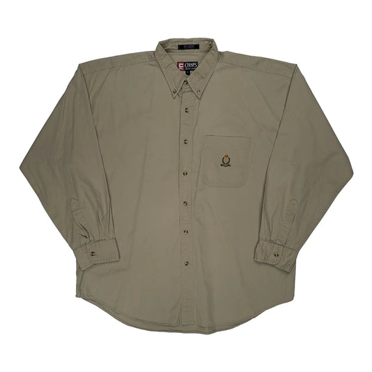 Chaps Ralph Lauren Shirt - XL Beige Cotton