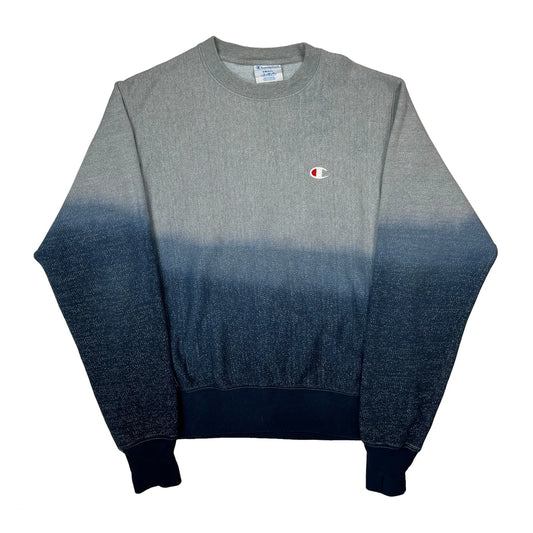 Reverse Weave Champion Sweatshirt - Small Blue Cotton