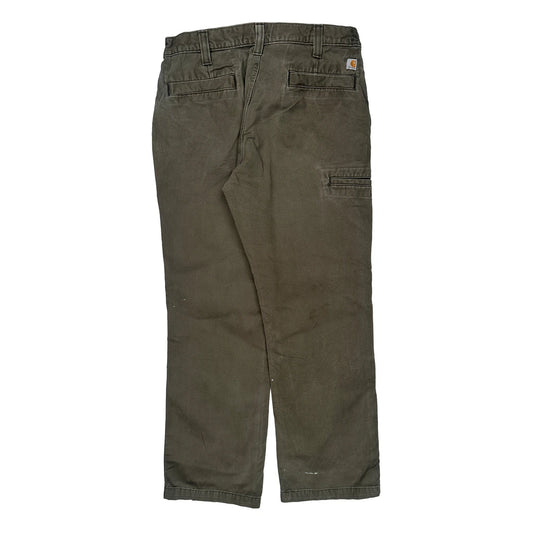Carhartt Trousers - 36W 31L Brown Cotton