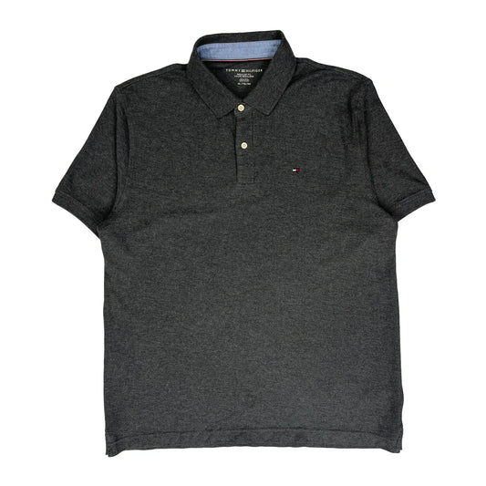 Tommy Hilfiger Polo Shirt - XL Grey Cotton