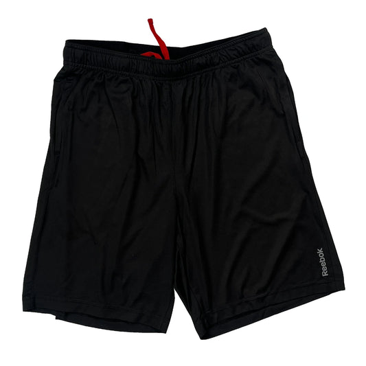 Reebok Sport Shorts - Large Black Polyester