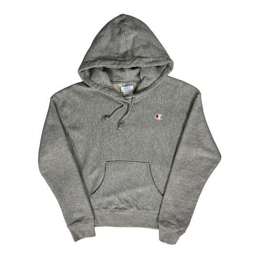 Reverse Weave Champion Hoodie - XS Grey Cotton Blend
