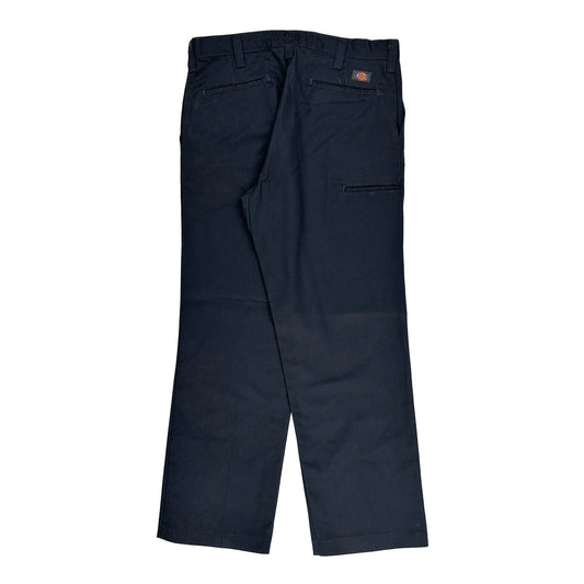Dickies Trousers - 34W 32L Navy Polyester Blend