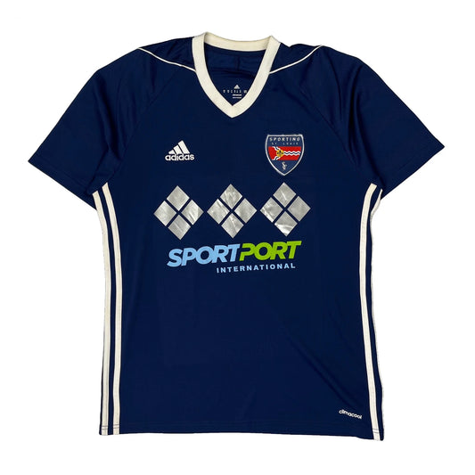 Vintage Sporting St. Louis Adidas Football Jersey - Medium Blue Polyester