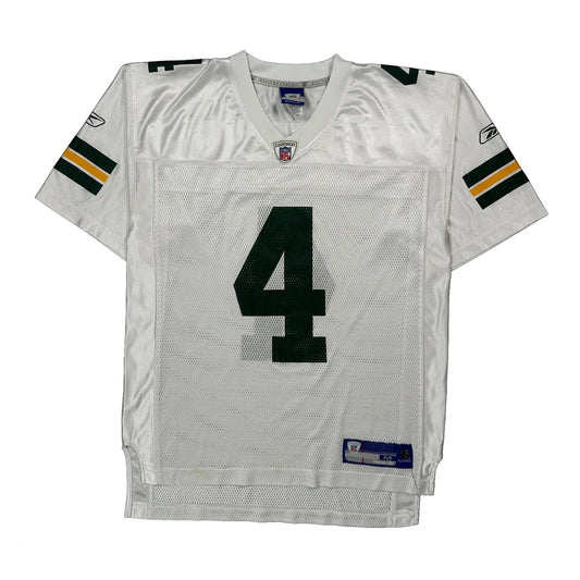 Green Bay Packers Reebok Nfl Jersey - Medium White Polyester