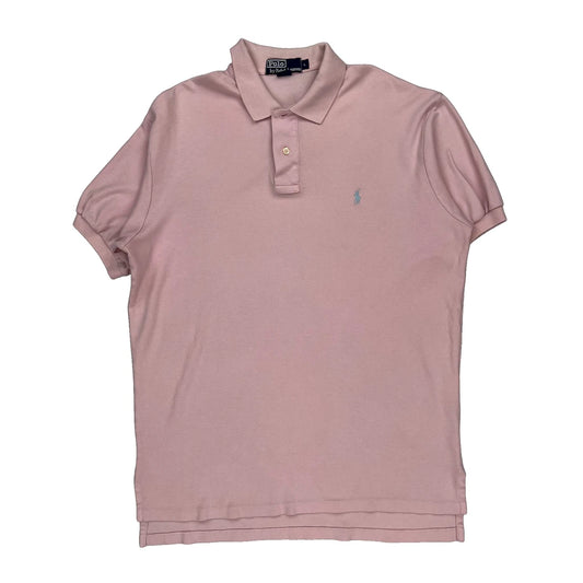 Vintage Polo By Ralph Lauren Polo Shirt - Large Pink Cotton