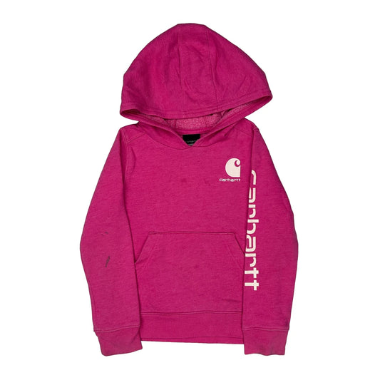 Age 5 Carhartt Hoodie - Small Pink Cotton Blend