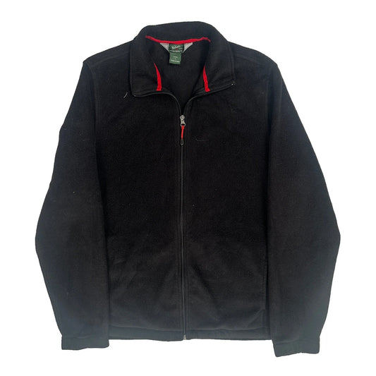 Woolrich Fleece Jacket - Large Black Polyester