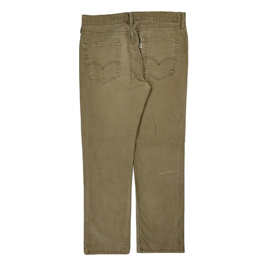 Vintage Levis Cord Trousers - 33″ Waist Beige Cotton