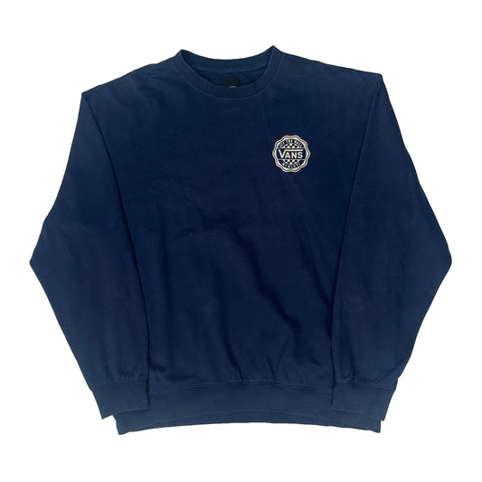 Vintage Vans Sweatshirt - XL Navy Cotton