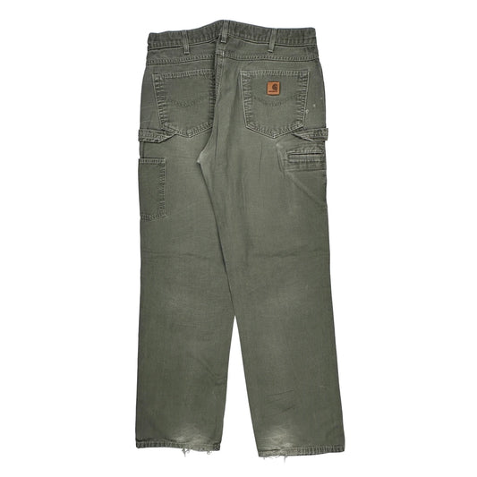 Carhartt Carpenter Trousers - 34W 34L Grey Cotton